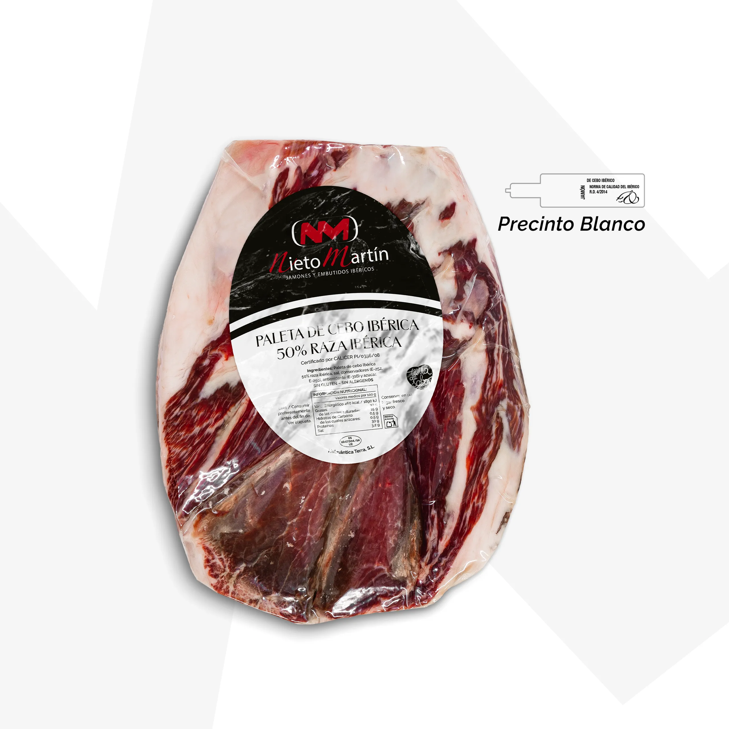 Nieto Martín Paleta de Cebo Ibérica 50% Raza Ibérica Deshuesada