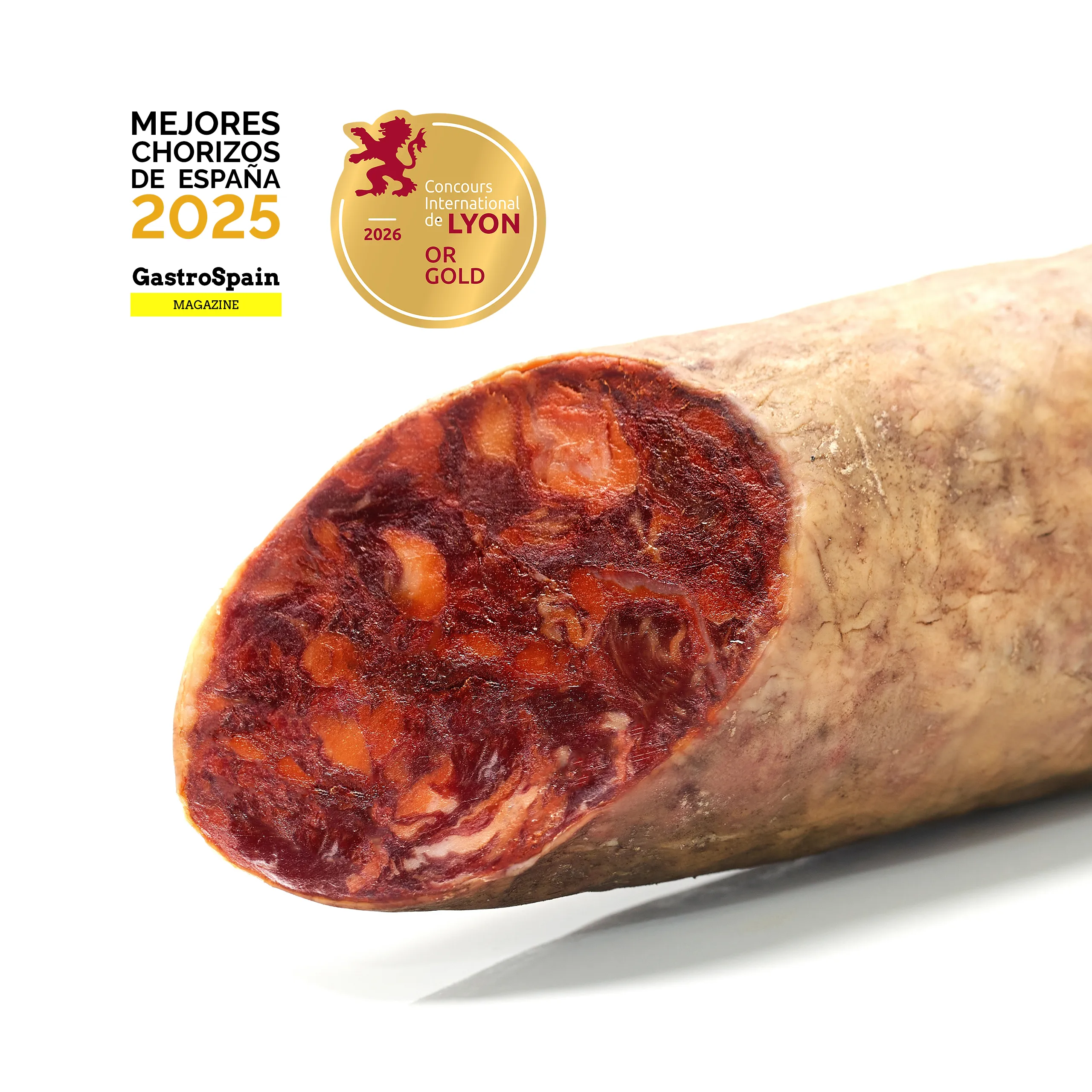 Nieto Martín Chorizo Cular de Bellota Ibérico Natural Corte Zoom