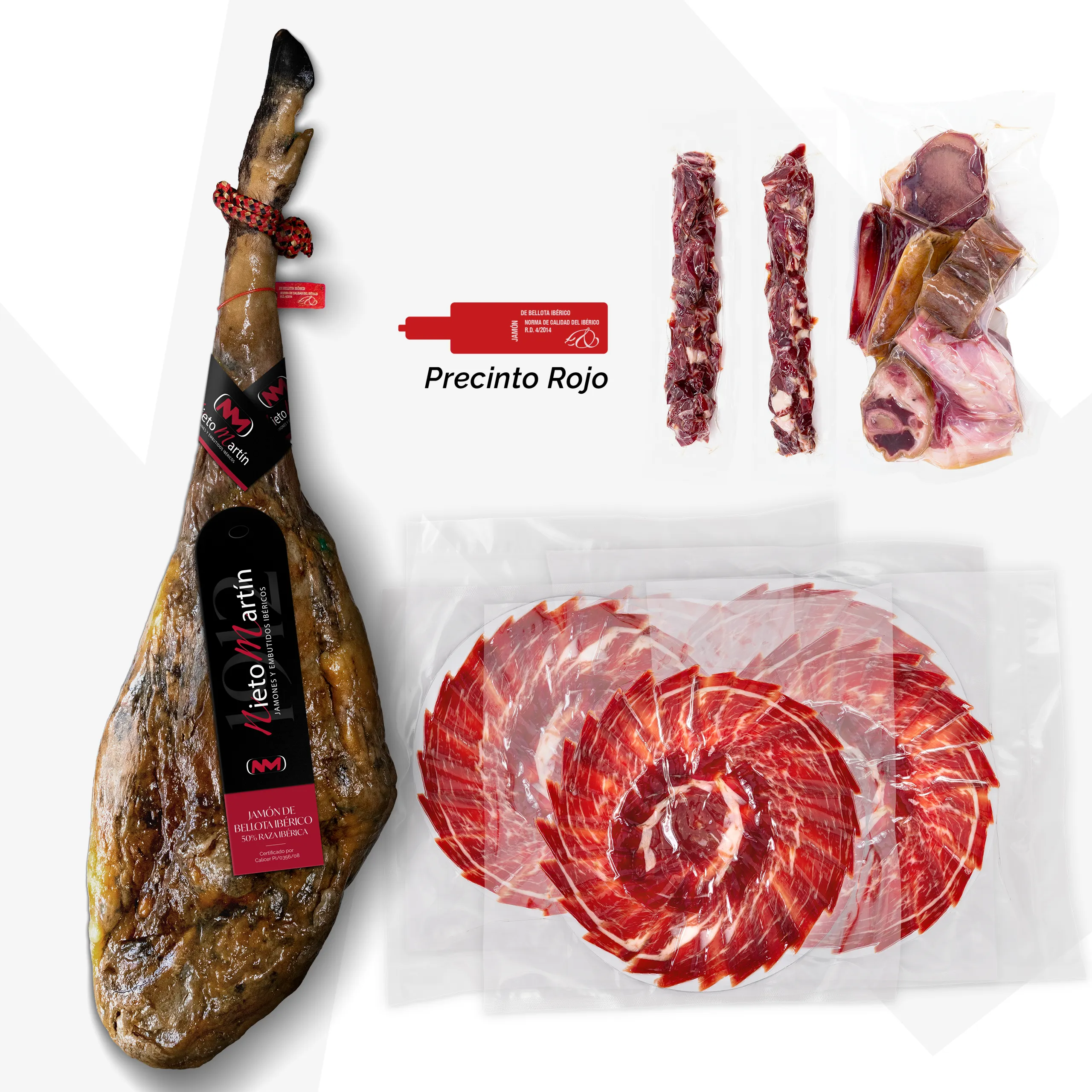 Nieto Martín Jamón de Bellota Ibérico 75% Raza Ibérica Entero Cortado a Cuchillo