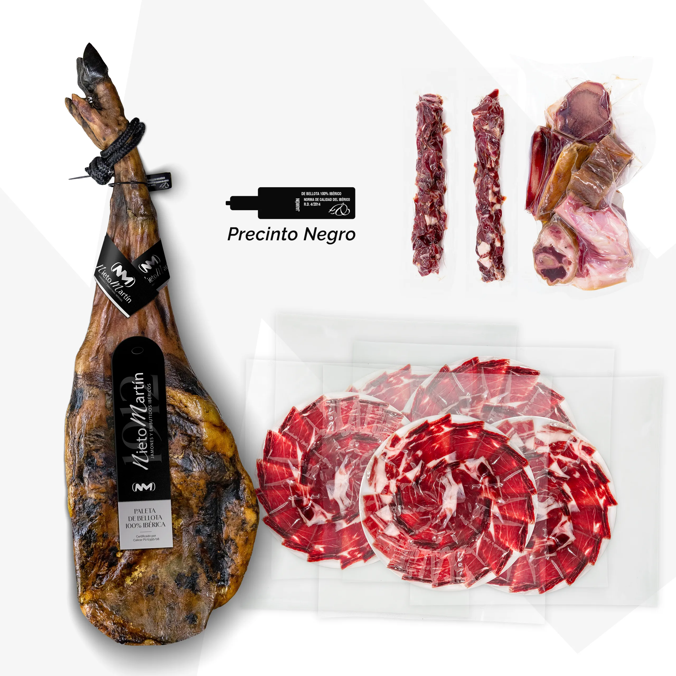 Nieto Martín Paleta de Bellota 100% Ibérica Entera Cortada a Cuchillo