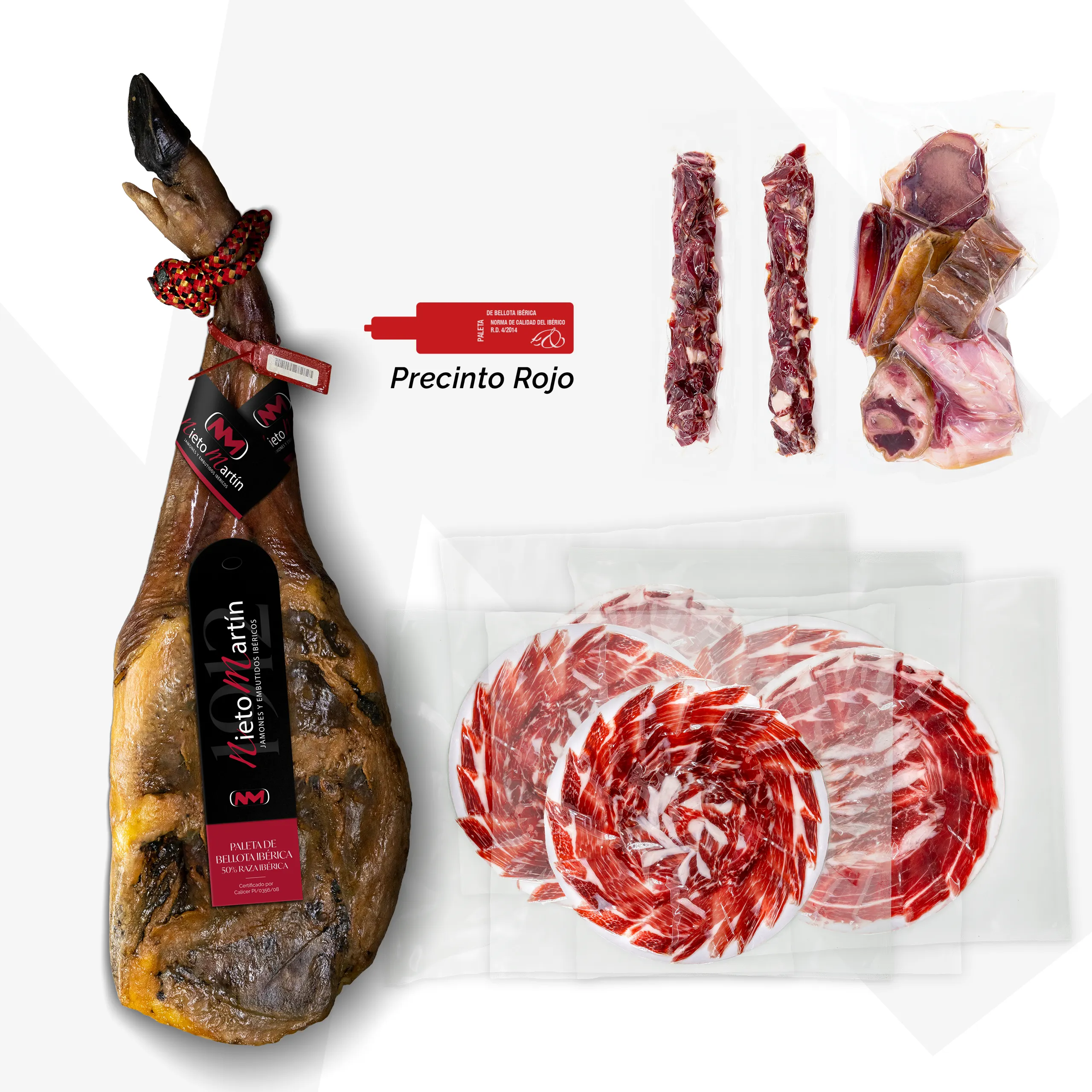 Nieto Martín Paleta de Bellota Ibérica 50% Raza Ibérica Entera Cortada a Cuchillo